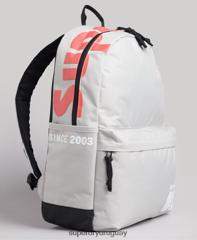 uy Superdry mujer mochila vintage terreno montana gris claro DT2N8Z4218 accesorios