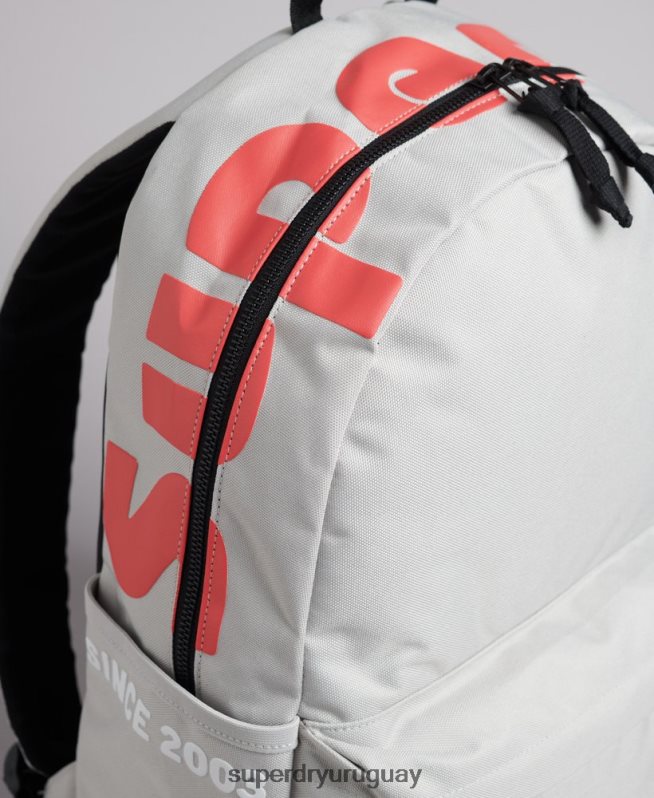 uy Superdry mujer mochila vintage terreno montana gris claro DT2N8Z4218 accesorios