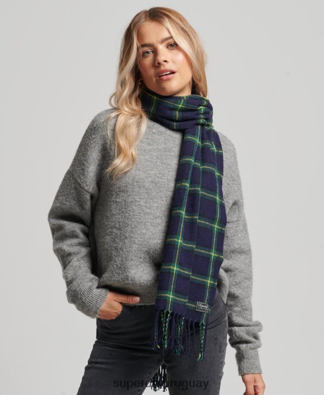 uy Superdry mujer bufanda a cuadros vintage Armada DT2N8Z4239 accesorios