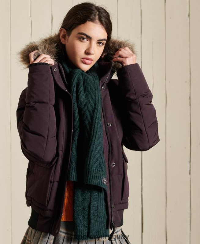 uy Superdry mujer bufanda cablelux verde DT2N8Z4301 accesorios