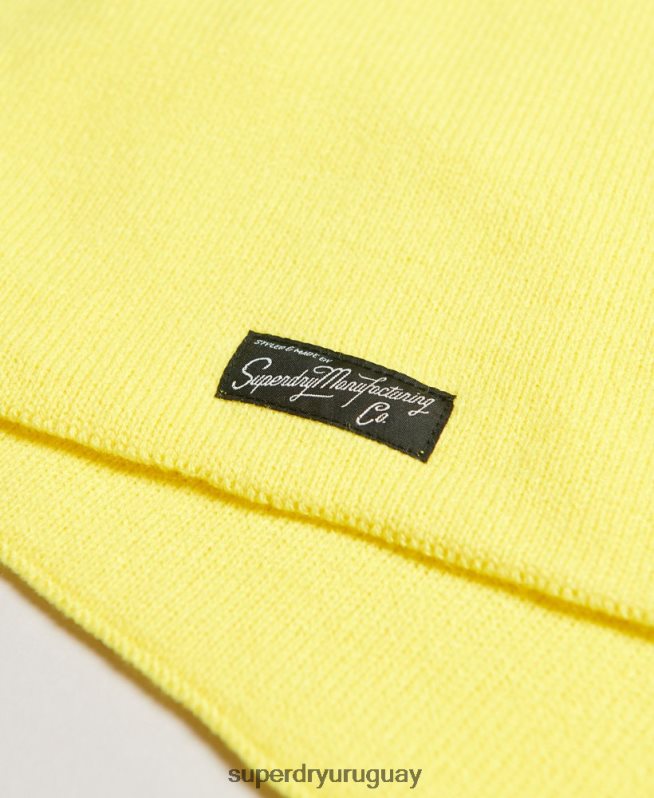 uy Superdry mujer bufanda clásica de la vendimia amarillo DT2N8Z4230 accesorios