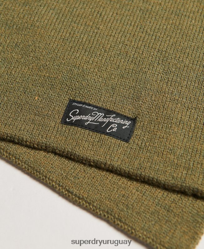 uy Superdry mujer bufanda clásica de la vendimia caqui DT2N8Z4231 accesorios