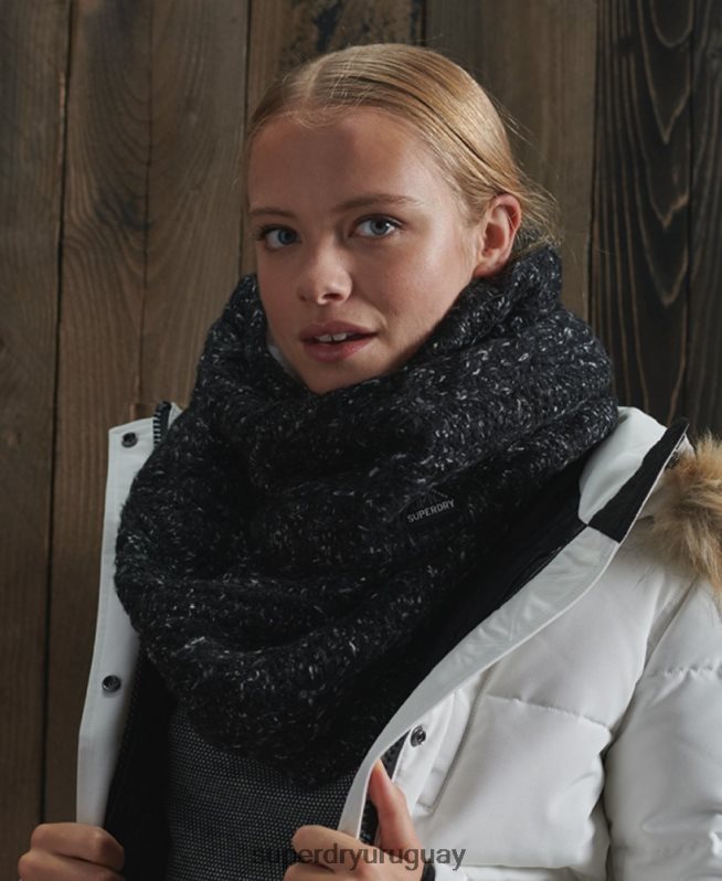 uy Superdry mujer redecilla de cable gracie negro DT2N8Z4326 accesorios