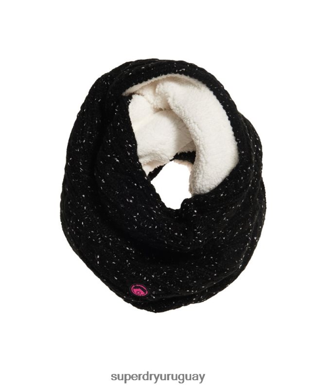 uy Superdry mujer redecilla de cable gracie negro DT2N8Z4334 accesorios