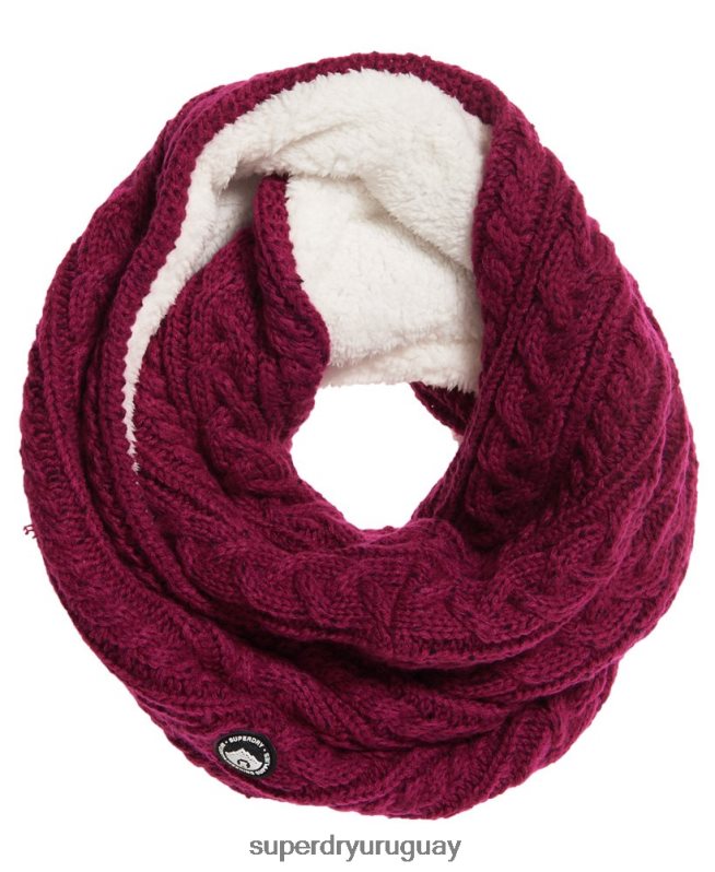 uy Superdry mujer redecilla de cable gracie rosa DT2N8Z4336 accesorios