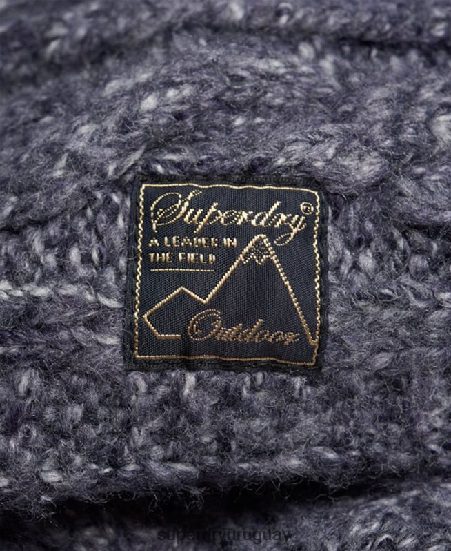 uy Superdry mujer redecilla de tweed Armada DT2N8Z4302 accesorios