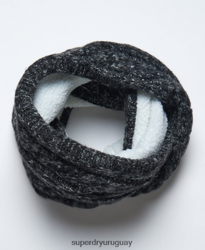 uy Superdry mujer redecilla de tweed negro DT2N8Z4299 accesorios