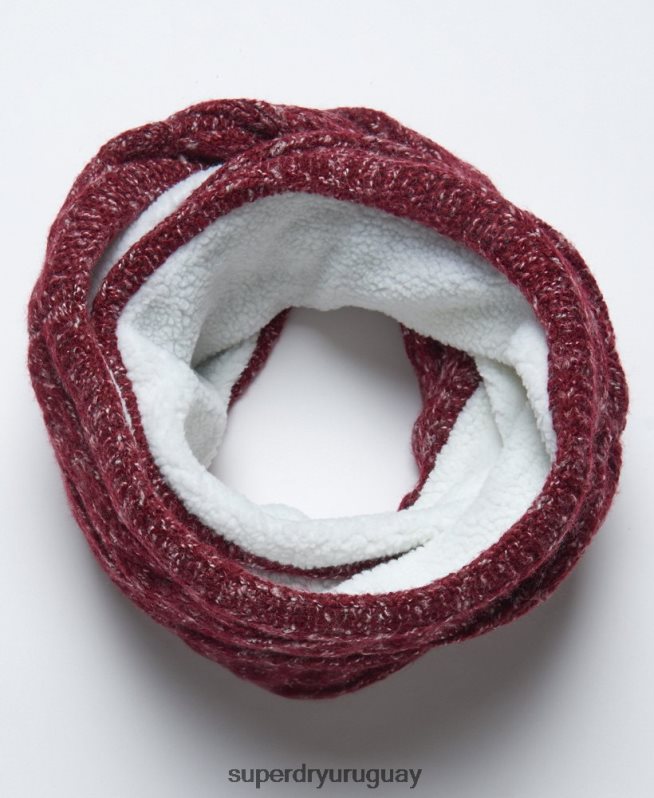 uy Superdry mujer redecilla de tweed rojo DT2N8Z4314 accesorios
