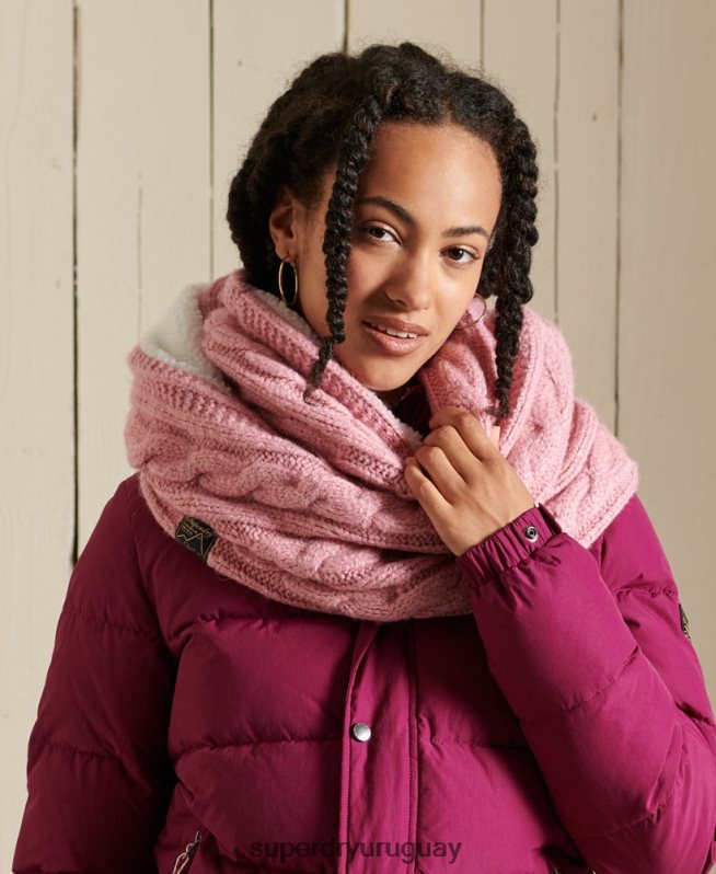 uy Superdry mujer redecilla de tweed rosa DT2N8Z4308 accesorios