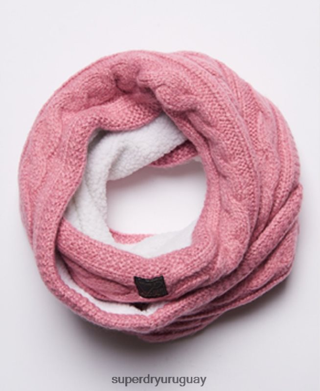 uy Superdry mujer redecilla de tweed rosa DT2N8Z4308 accesorios