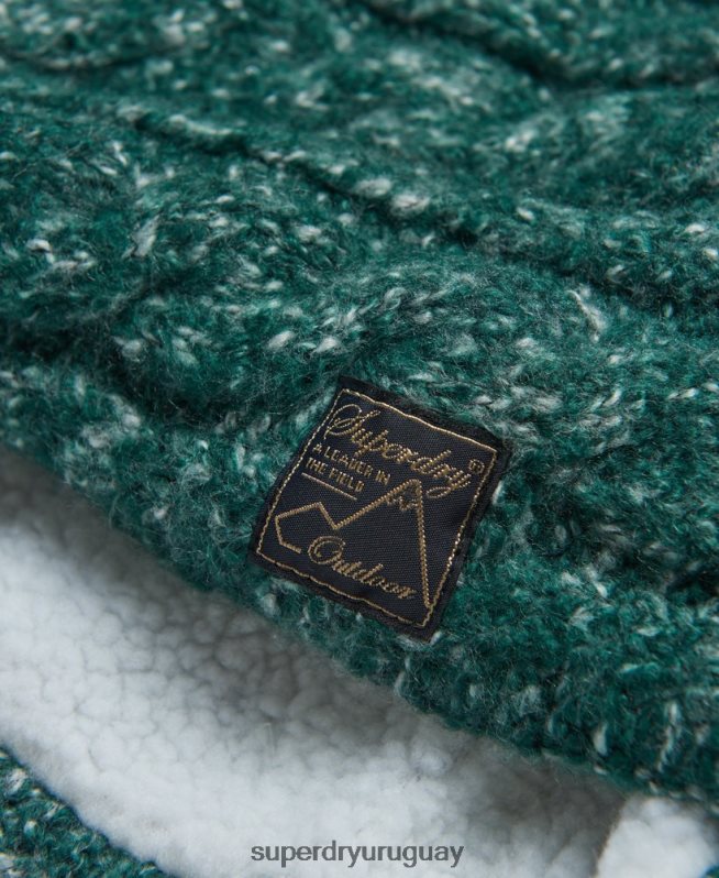 uy Superdry mujer redecilla de tweed verde DT2N8Z4313 accesorios