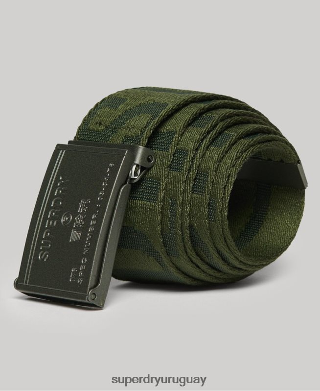 uy Superdry mujer cinturón de cincha verde DT2N8Z1653 accesorios