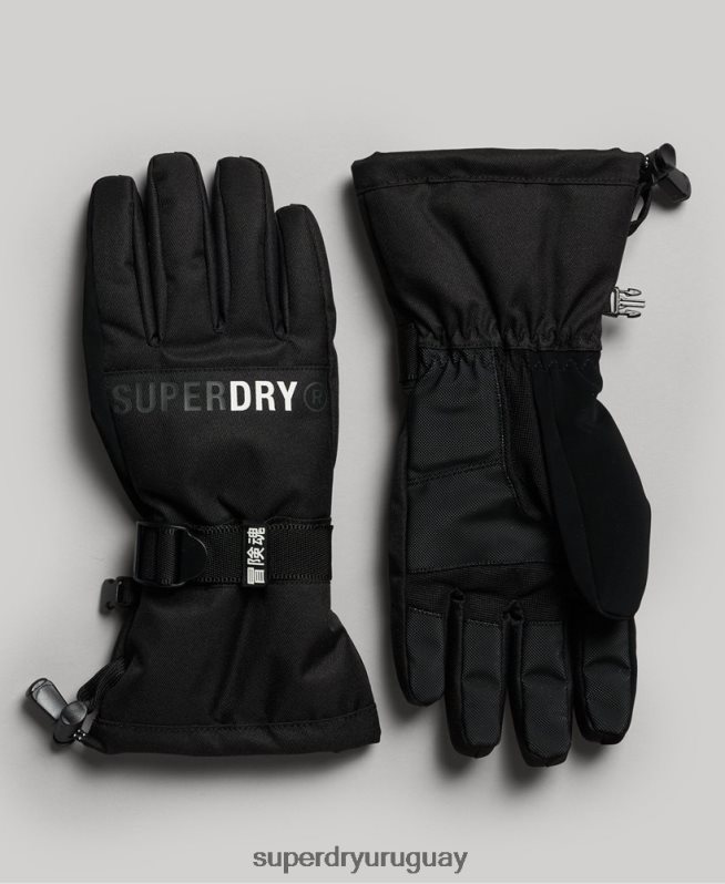 uy Superdry mujer guantes de rescate definitivos negro DT2N8Z4112 accesorios