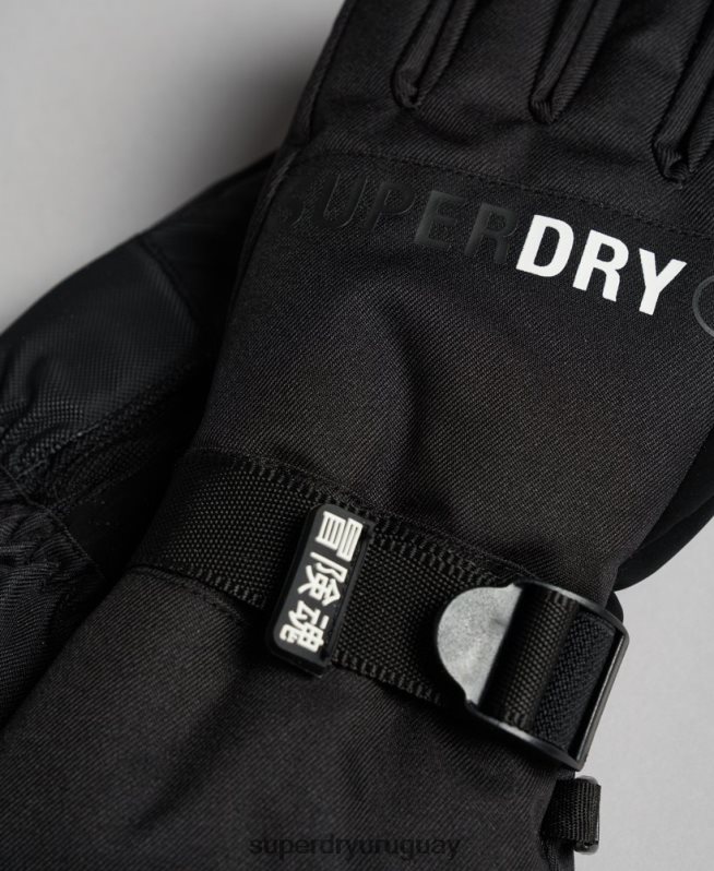 uy Superdry mujer guantes de rescate definitivos negro DT2N8Z4112 accesorios