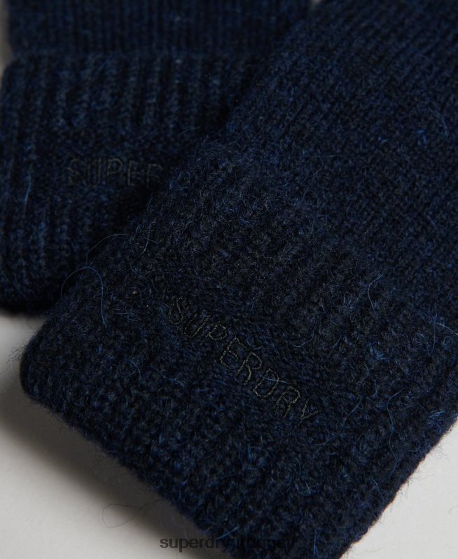 uy Superdry mujer guantes esenciales de canalé Armada DT2N8Z4269 accesorios