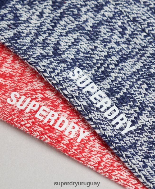 uy Superdry mujer Pack de calcetines de senderismo de algodón orgánico multi DT2N8Z4227 accesorios
