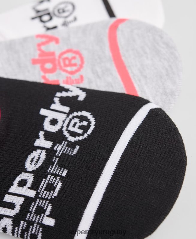 uy Superdry mujer pack de 3 calcetines invisibles coolmax multi DT2N8Z4330 accesorios