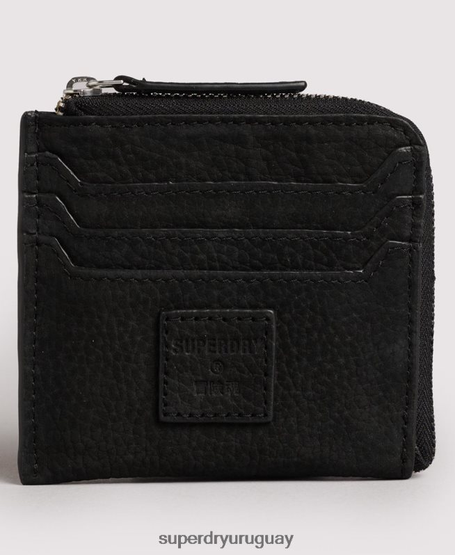 uy Superdry mujer monedero de piel con cremallera negro DT2N8Z4315 accesorios