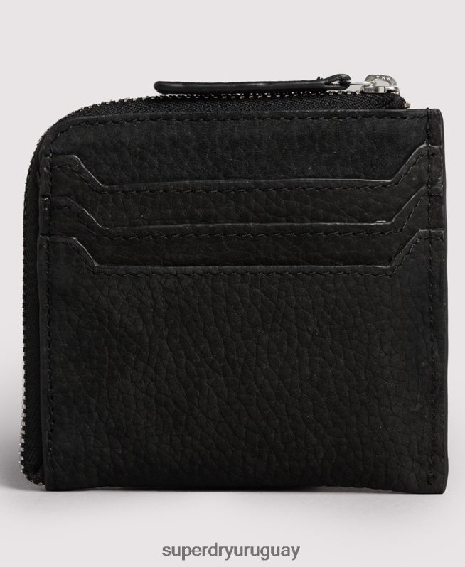 uy Superdry mujer monedero de piel con cremallera negro DT2N8Z4315 accesorios