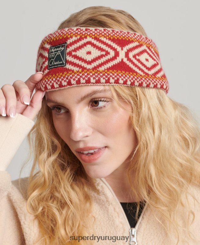 uy Superdry mujer diadema de punto broncearse DT2N8Z4281 accesorios