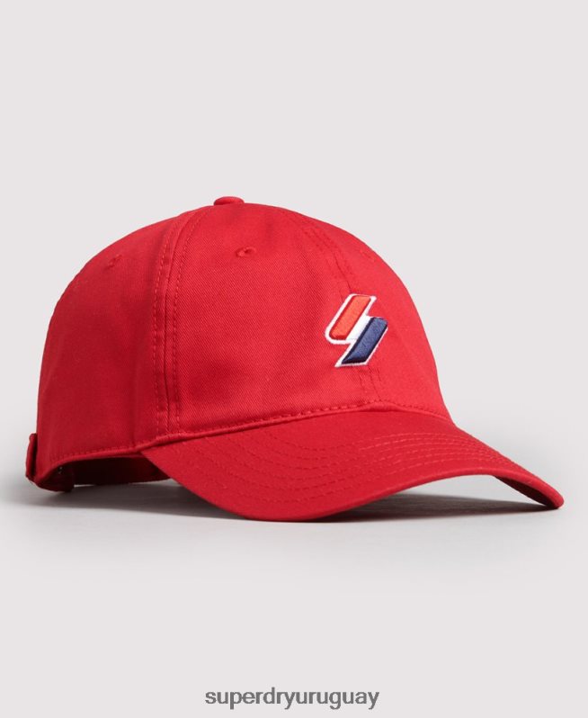 uy Superdry mujer gorra de béisbol esencial rojo DT2N8Z1760 accesorios