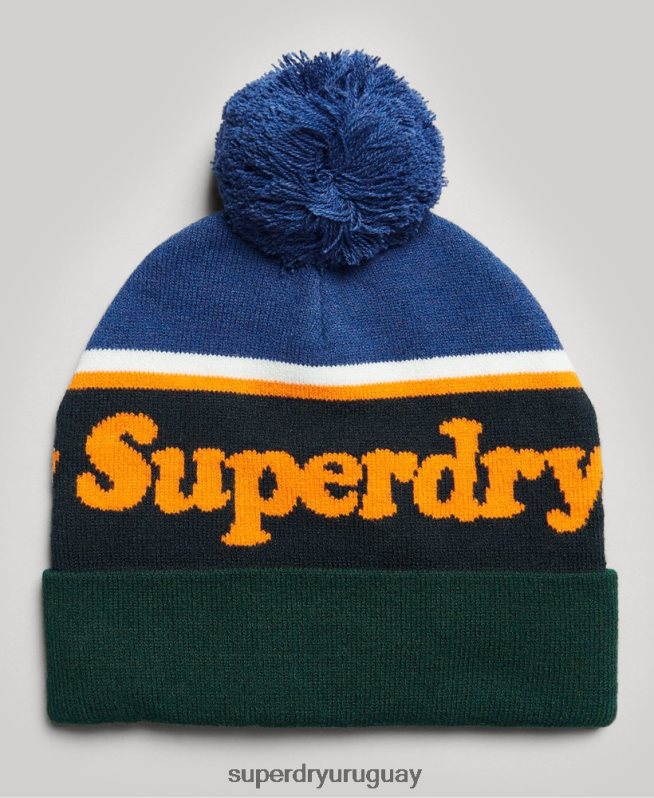 uy Superdry mujer gorro con logo esencial Armada DT2N8Z4234 accesorios