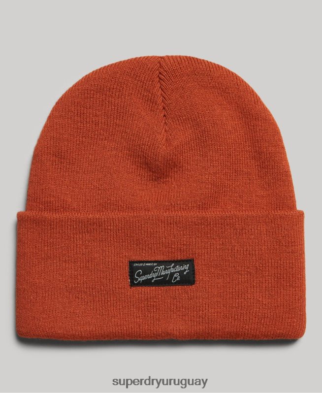 uy Superdry mujer gorro con logo esencial marrón DT2N8Z1686 accesorios