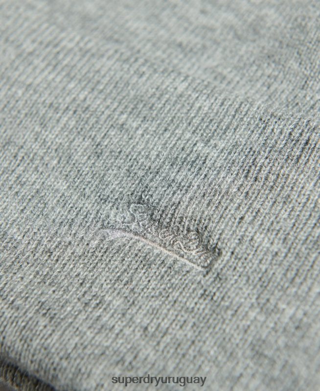 uy Superdry mujer gorro con logo esencial plata DT2N8Z1688 accesorios