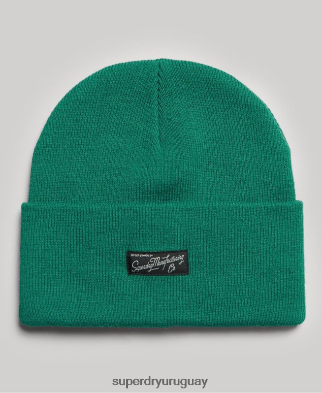 uy Superdry mujer gorro con logo esencial verde DT2N8Z1684 accesorios