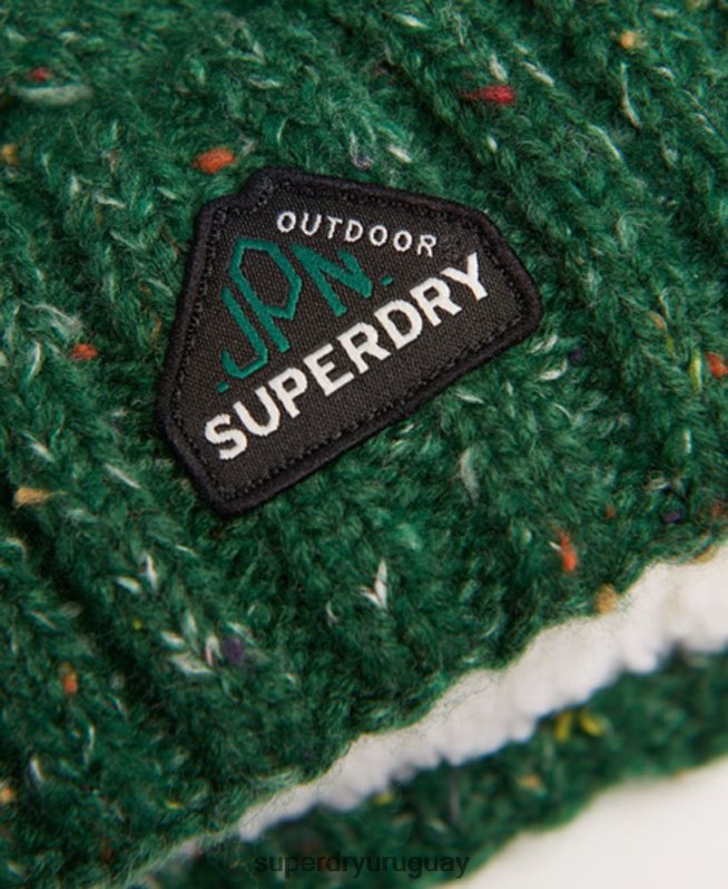 uy Superdry mujer gorro de ochos gracie verde DT2N8Z4321 accesorios