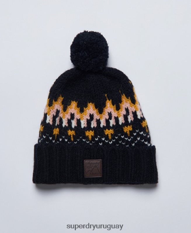 uy Superdry mujer gorro en intarsia Armada DT2N8Z6621 accesorios
