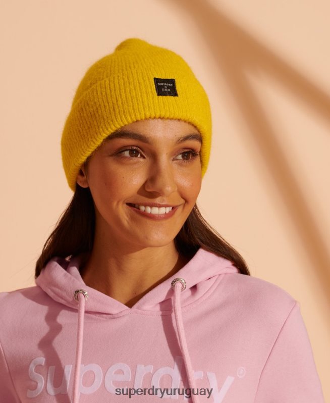 uy Superdry mujer gorro súper lux amarillo DT2N8Z4318 accesorios