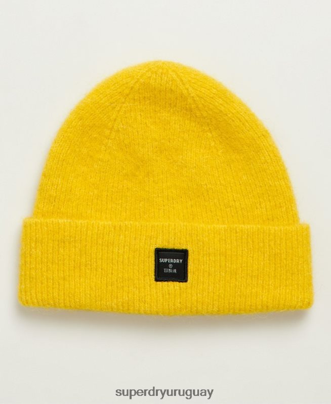 uy Superdry mujer gorro súper lux amarillo DT2N8Z4318 accesorios