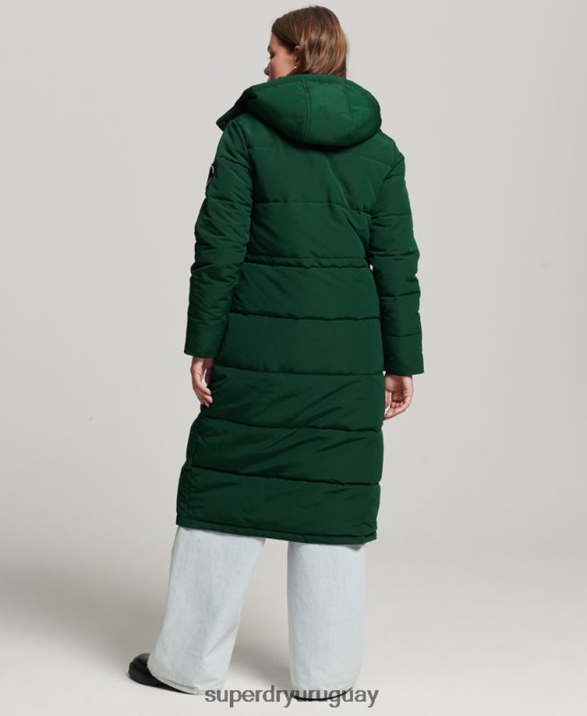 uy Superdry mujer abrigo acolchado Everest verde DT2N8Z3704 ropa