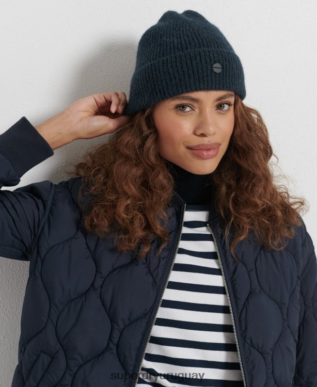 uy Superdry mujer abrigo acolchado con botones Armada DT2N8Z3694 ropa