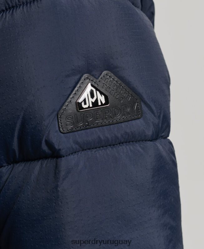 uy Superdry mujer abrigo de capa intermedia con capucha Armada DT2N8Z5669 ropa
