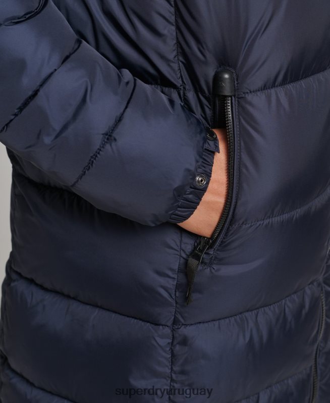 uy Superdry mujer abrigo largo con capucha de montaña fuji Armada DT2N8Z5651 ropa