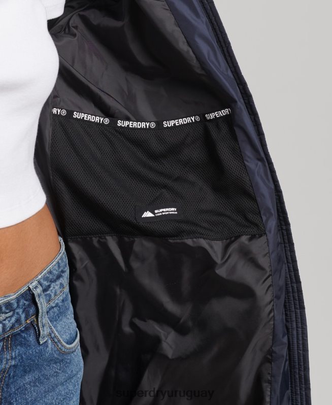 uy Superdry mujer abrigo largo con capucha de montaña fuji Armada DT2N8Z5651 ropa