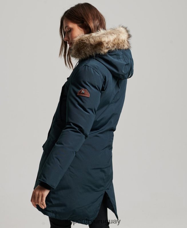 uy Superdry mujer abrigo tipo parka con capucha Armada DT2N8Z3727 ropa