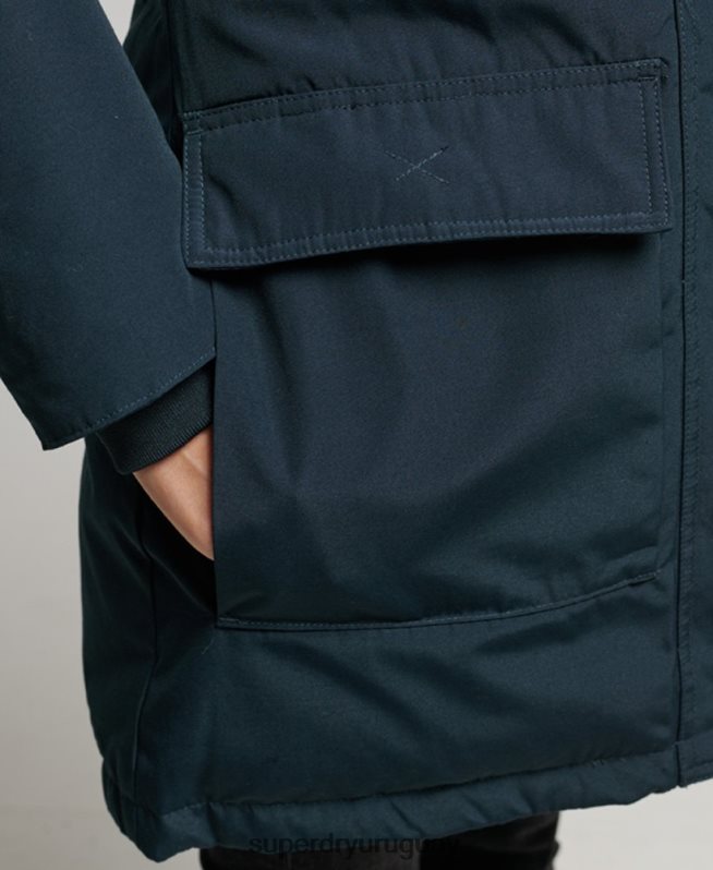 uy Superdry mujer abrigo tipo parka con capucha Armada DT2N8Z3727 ropa