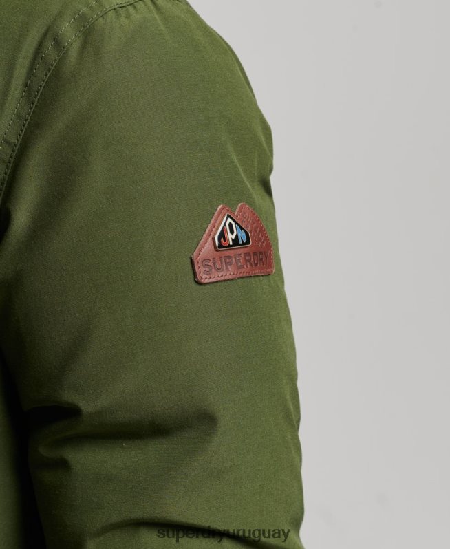 uy Superdry mujer abrigo tipo parka con capucha verde DT2N8Z3775 ropa