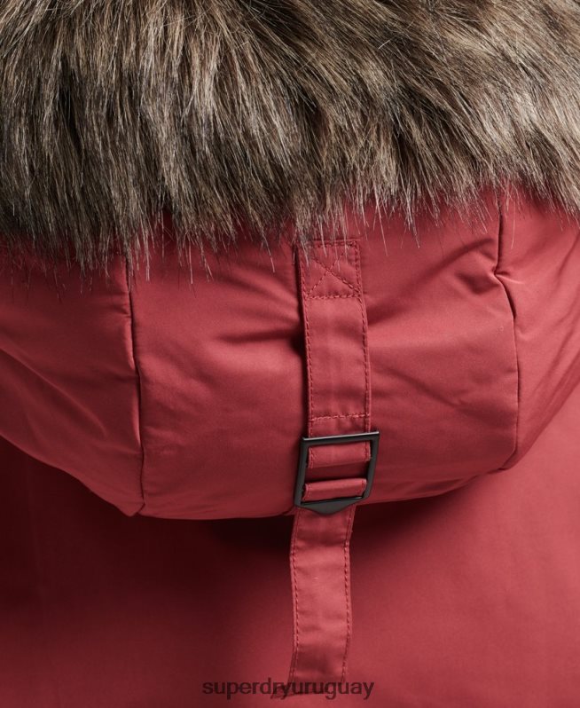 uy Superdry mujer chamarra ashley everest rojo DT2N8Z5466 ropa