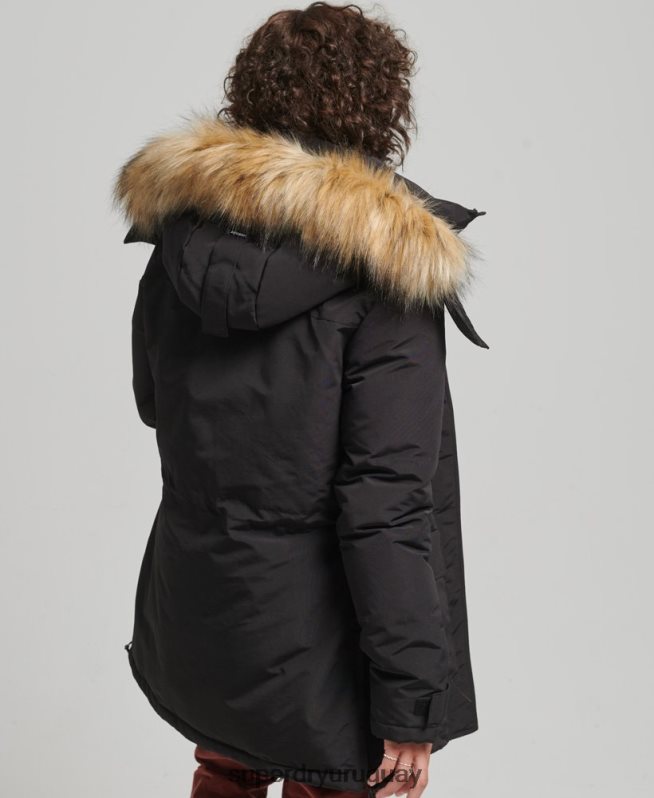 uy Superdry mujer chamarra xpd everest negro DT2N8Z3740 ropa