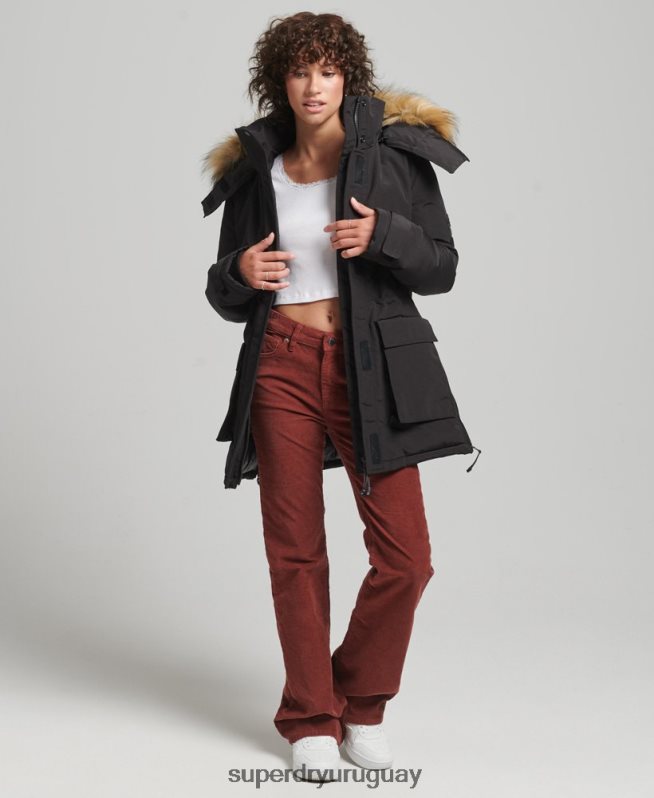uy Superdry mujer chamarra xpd everest negro DT2N8Z3740 ropa