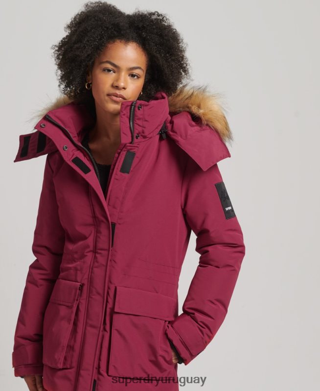 uy Superdry mujer chamarra xpd everest rosa DT2N8Z5445 ropa
