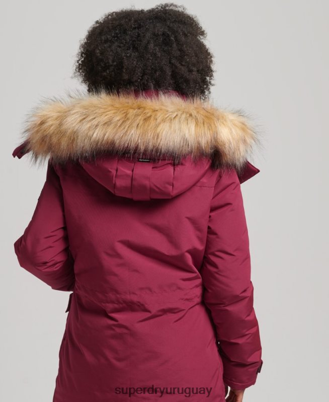 uy Superdry mujer chamarra xpd everest rosa DT2N8Z5445 ropa