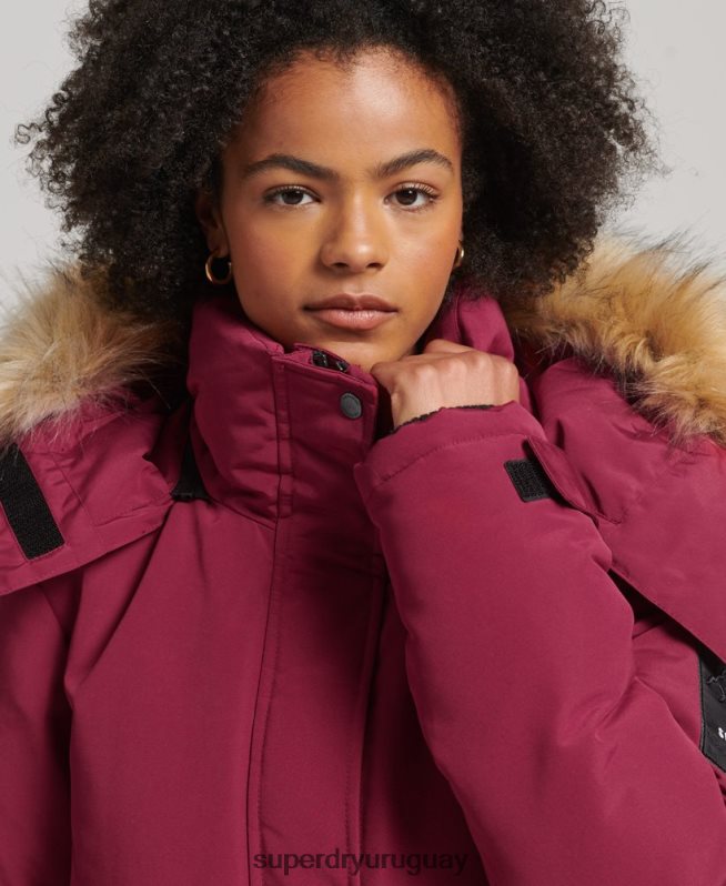 uy Superdry mujer chamarra xpd everest rosa DT2N8Z5445 ropa