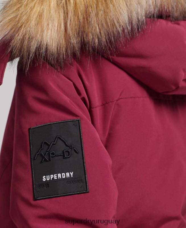 uy Superdry mujer chamarra xpd everest rosa DT2N8Z5445 ropa