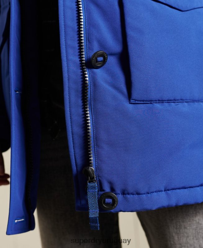 uy Superdry mujer parka everest azul DT2N8Z5701 ropa