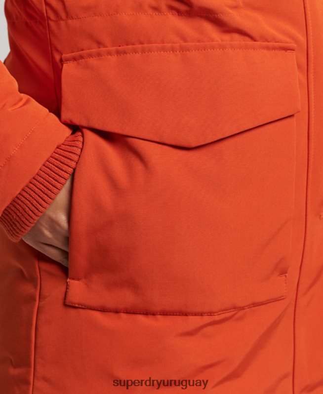 uy Superdry mujer parka everest naranja DT2N8Z3684 ropa